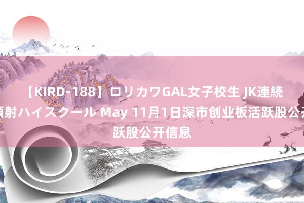 【KIRD-188】ロリカワGAL女子校生 JK連続一撃顔射ハイスクール May 11月1日深市创业板活跃股公开信息