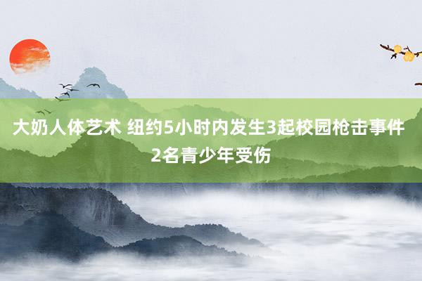 大奶人体艺术 纽约5小时内发生3起校园枪击事件 2名青少年受伤