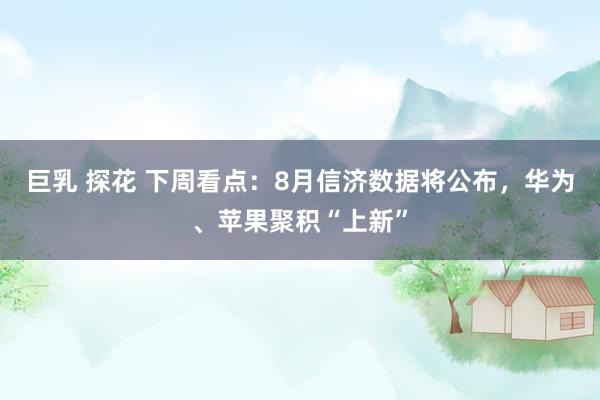 巨乳 探花 下周看点：8月信济数据将公布，华为、苹果聚积“上新”