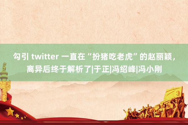 勾引 twitter 一直在“扮猪吃老虎”的赵丽颖，离异后终于解析了|于正|冯绍峰|冯小刚